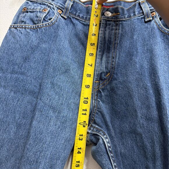 Levis 550 Relaxed Tapered Leg Denim Jeans Vintage Style Classic Blue Women's 12M - Picture 3 of 9